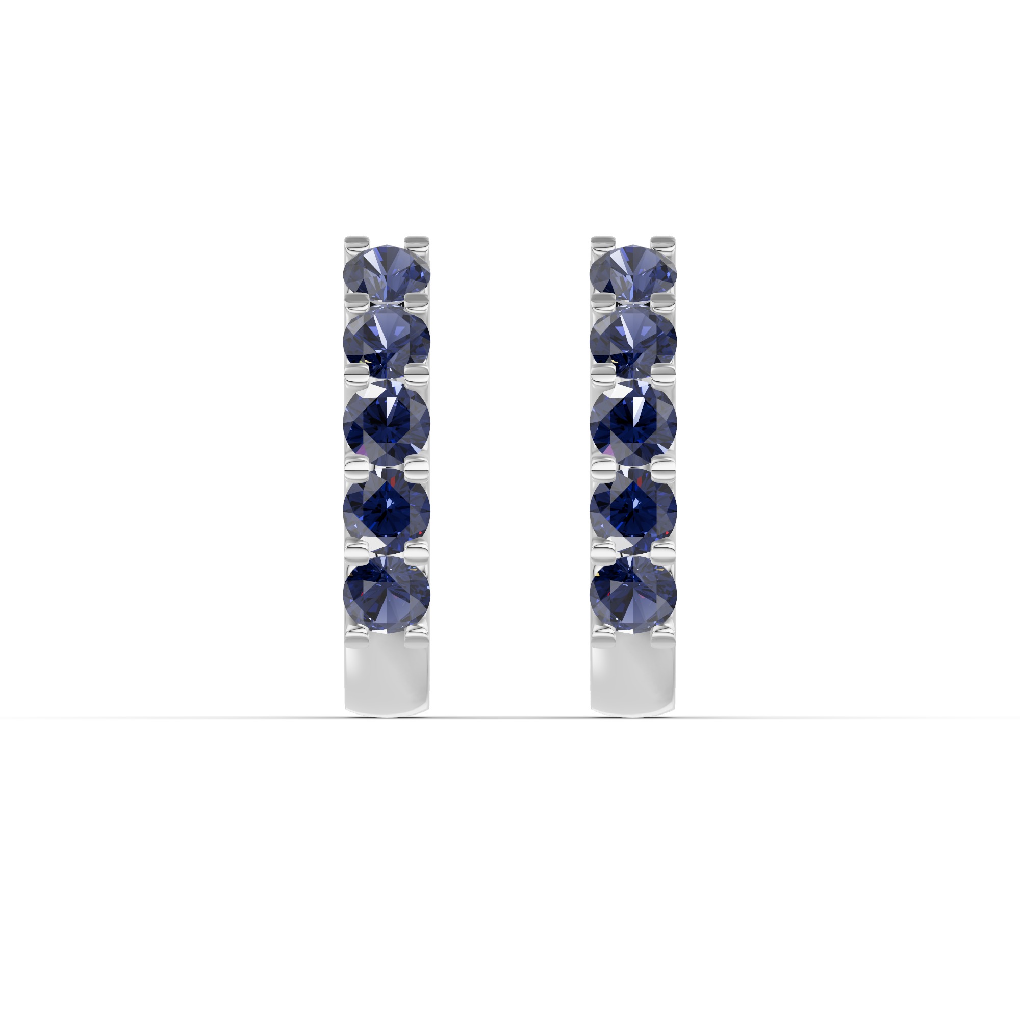 Sapphire Huggie Earrings