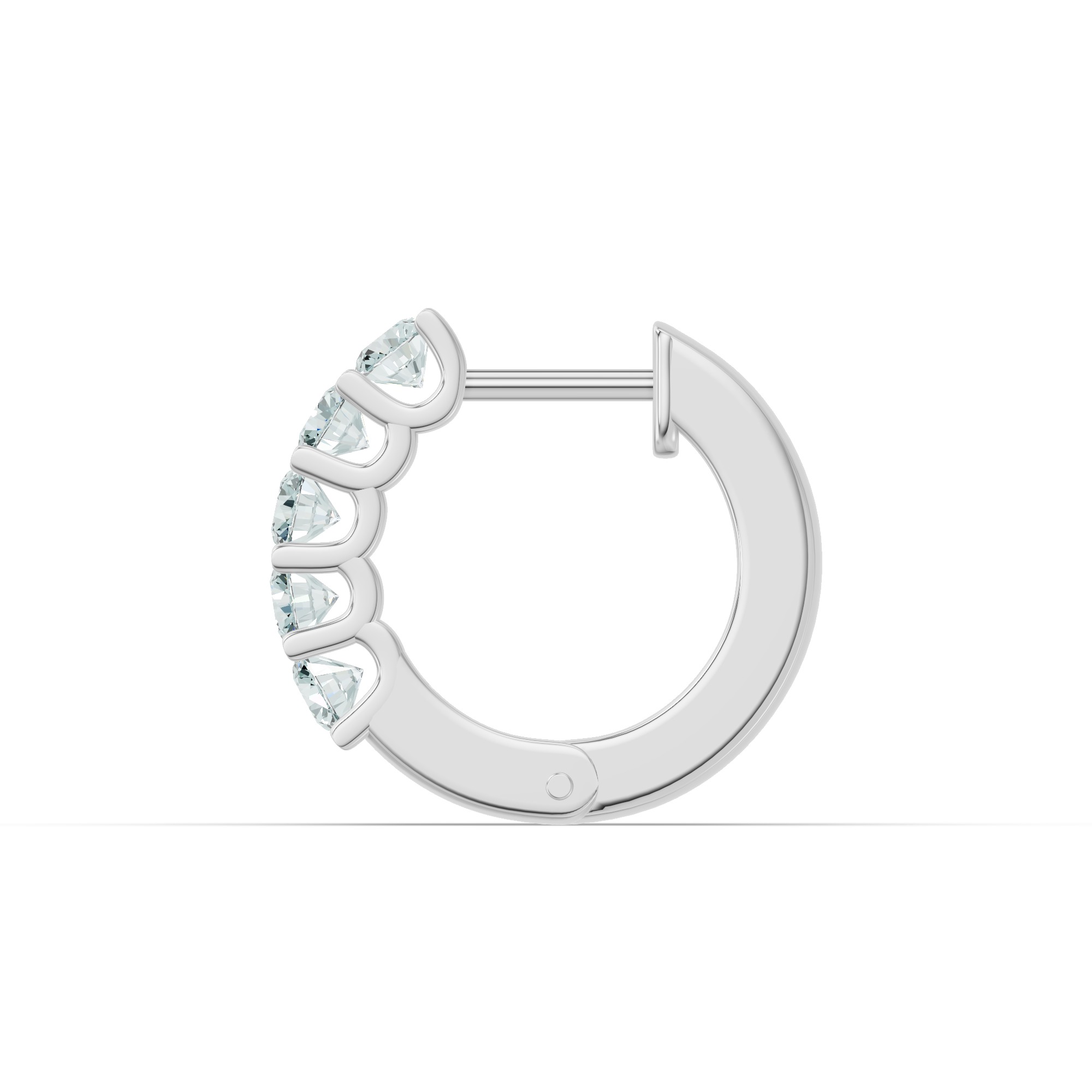 Sky Blue Topaz Huggie Earrings