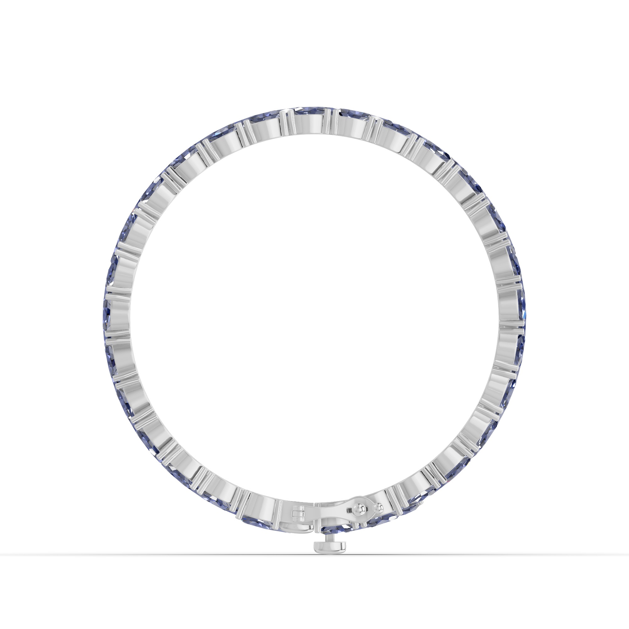 Triple Row Oval Tanzanite Bracelet